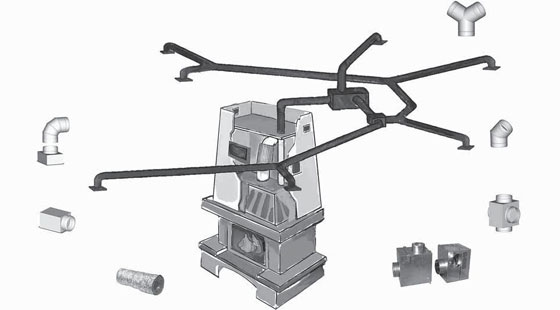 Chimeneasyconductos - Accesorios exclusivos para instalaciones de chimeneas  de leña y pellet. Extravent - extractor de humos eléctrico