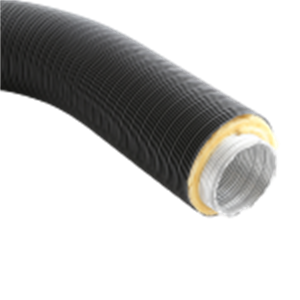Foto Tubería flexible de aluminio aislada Ø 50/96mm para toma de aire externa de